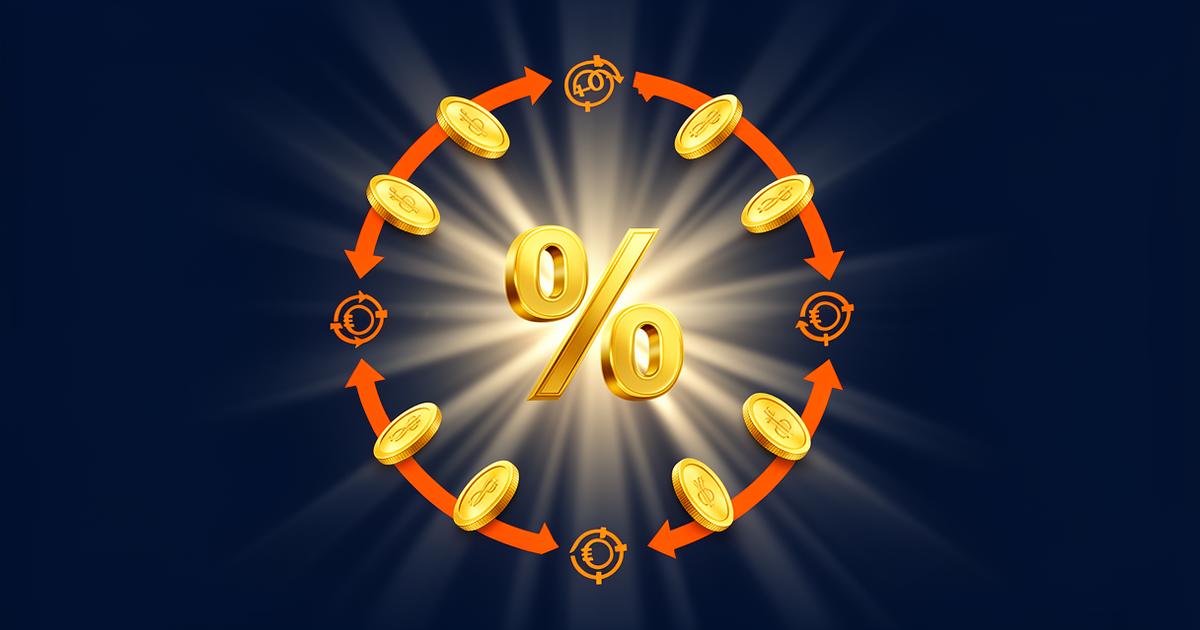 Calculator with stacking revenue blocks showing 40 percent lifetime commission economics